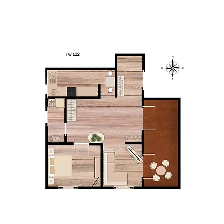 Отель Rosenhof Tw 112 *